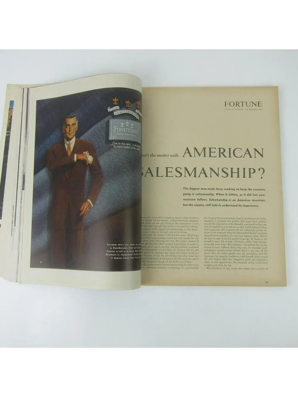 Vintage FORTUNE Magazine September 1949 Autos Buick Cadillac Ford Dodge & More